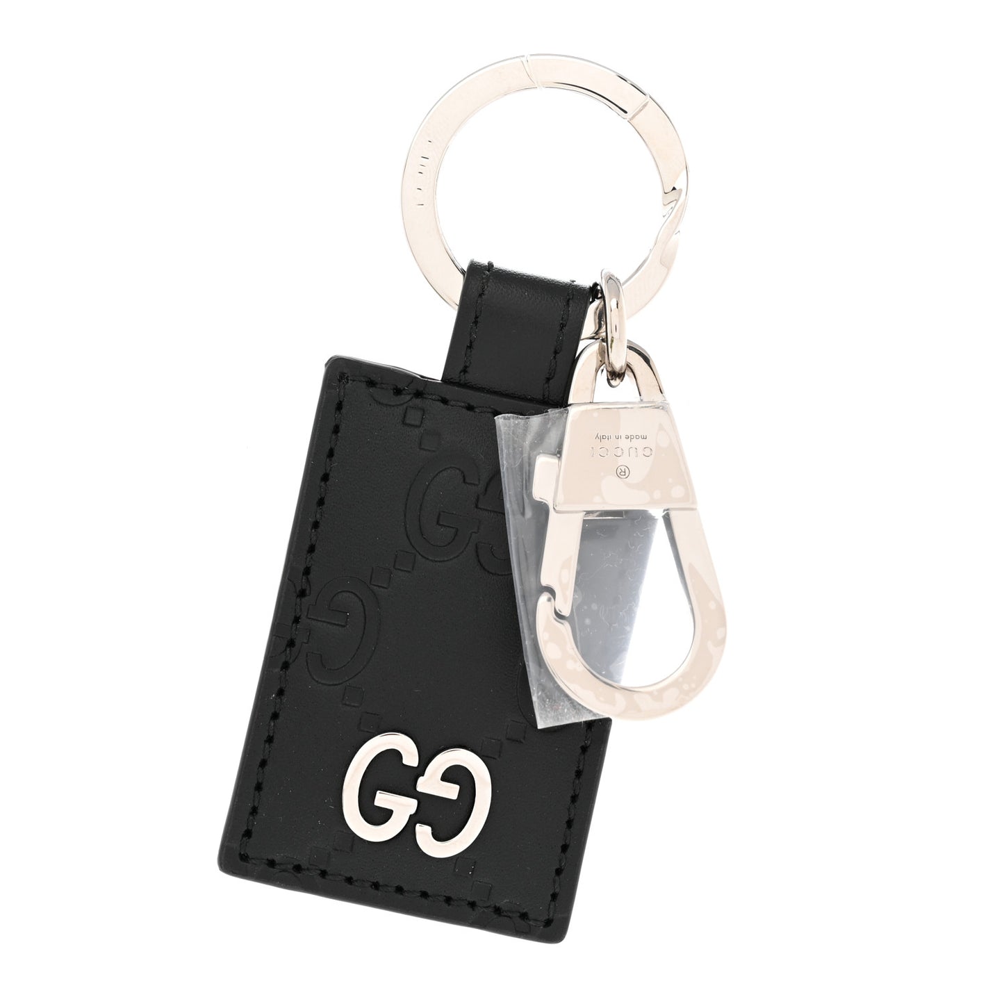 Guccissima Signature Dorian Key Chain Black