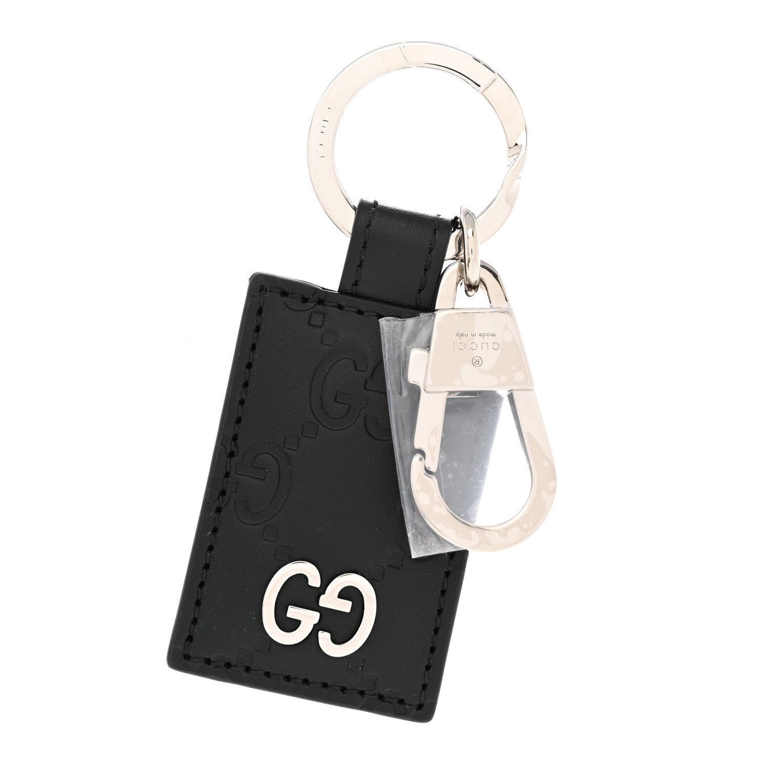 Gucci Guccissima Signature Dorian Key Chain Black 1 of 5