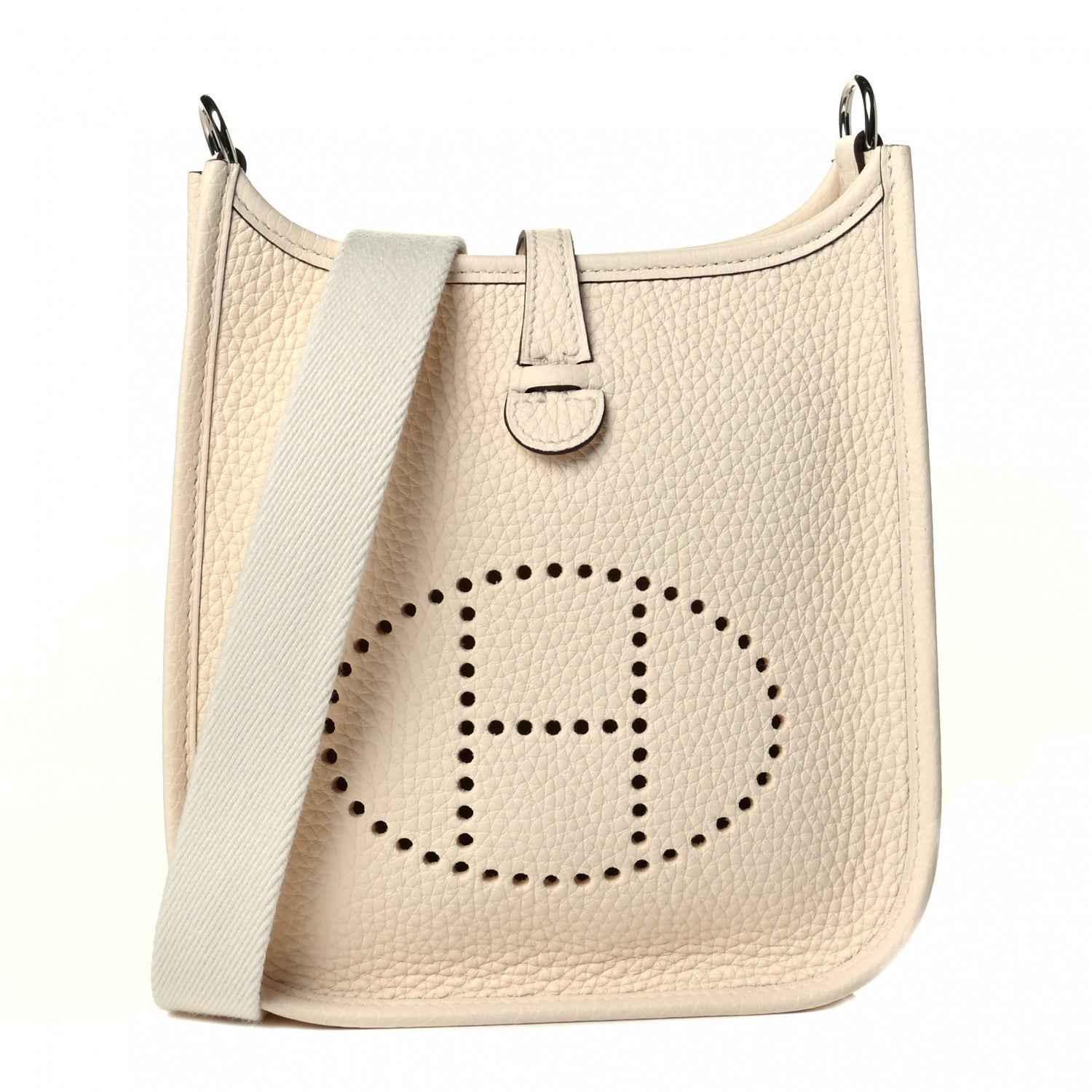 Hermes Taurillon Clemence Amazone Evelyne TPM Nata Craie 1 of 6