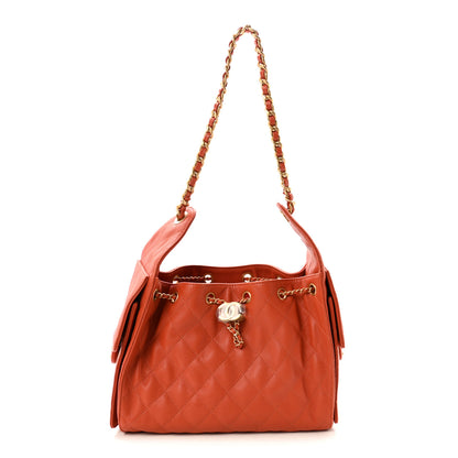 Chanel Caviar Quilted Small Chanel 25 Handbag Dark Orange 1 of 11