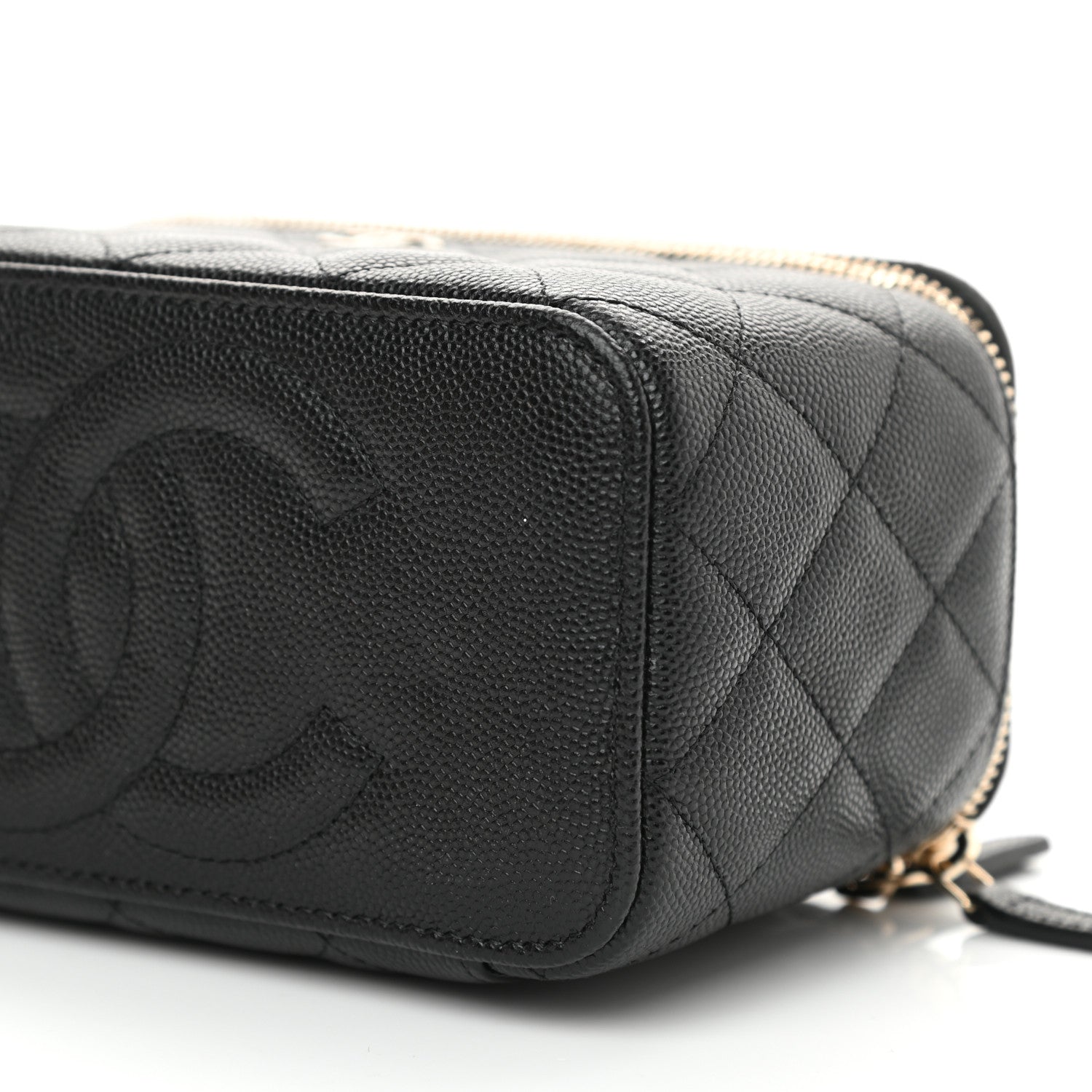 Chanel Caviar Quilted Small Vanity Case With Chain Black 10 of 12