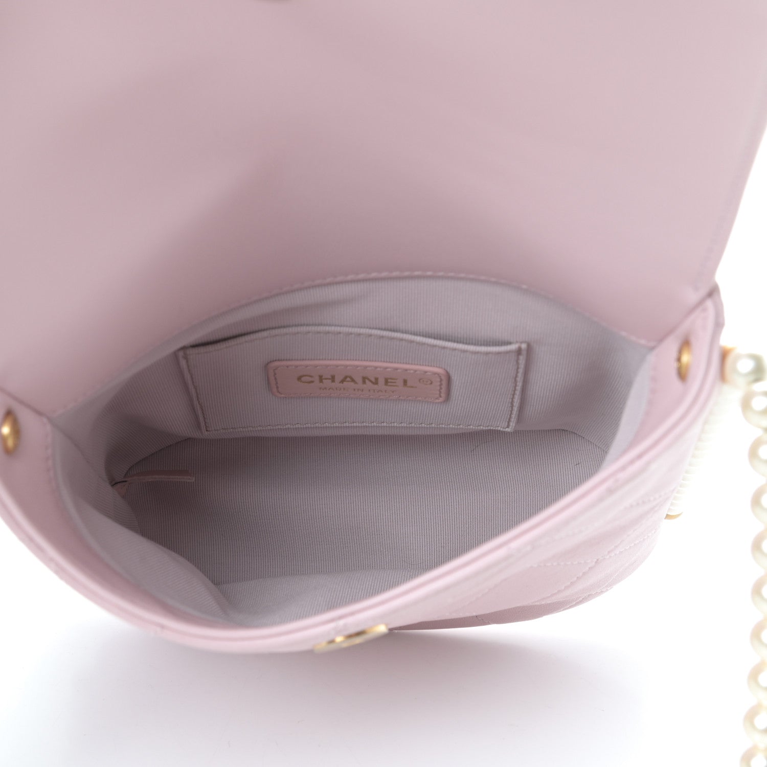 Chanel Calfskin Quilted Pearl Small About Pearls Hobo Bag Light Pink 5 of 11