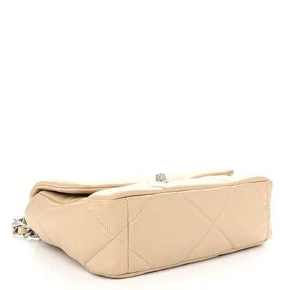 Chanel Lambskin Quilted Medium Chanel 19 Flap Light Beige 4 of 10