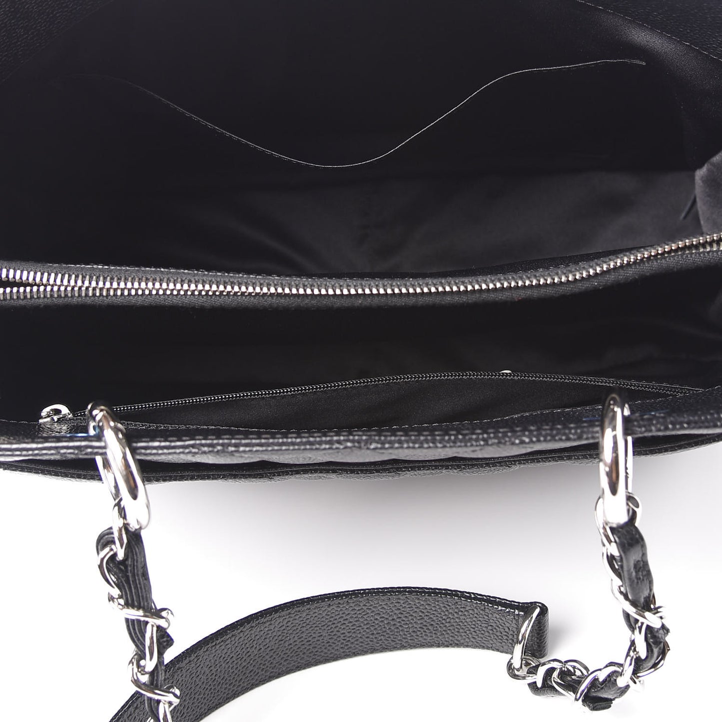 Caviar Quilted Grand Shopping Tote GST Black