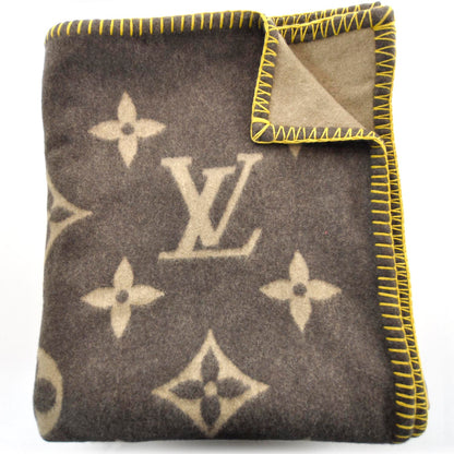 Louis Vuitton Lambswool Angora Monogram Blanket Marron 1 of 4