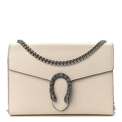 Gucci Dollar Calfskin Mini Dionysus Chain Wallet Mystic White 1 of 11