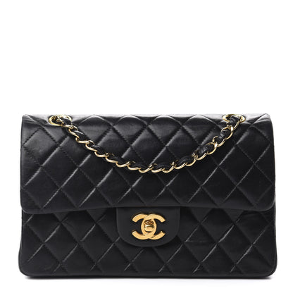 Chanel Lambskin Quilted Small Double Flap Black 1 of 14