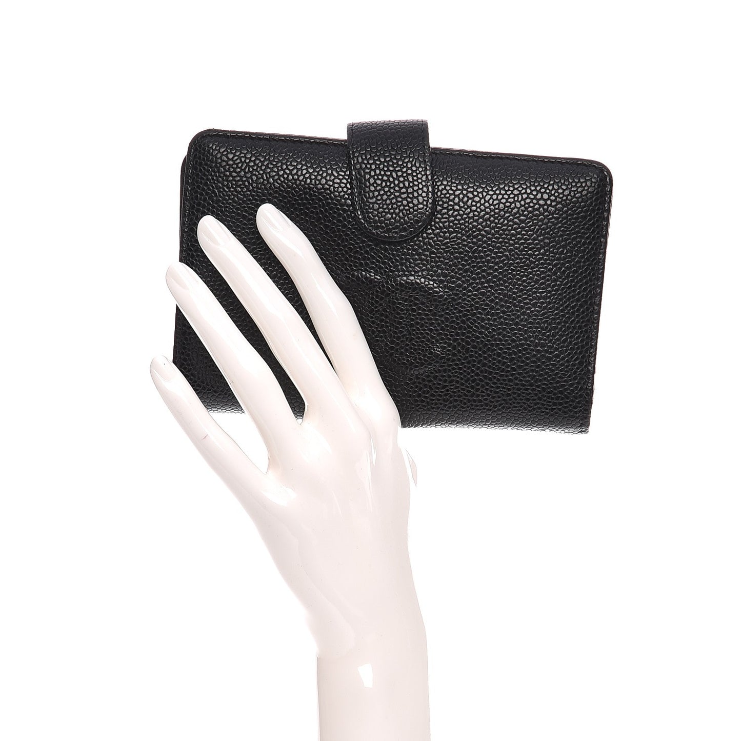 Caviar Timeless CC French Wallet Black