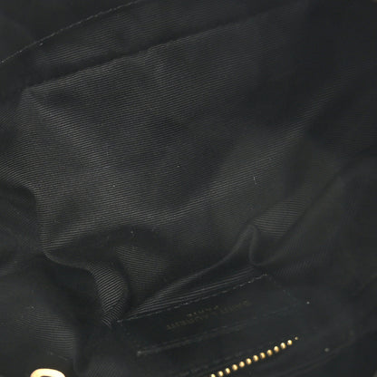 Saint Laurent Denim Quilted Toy Loulou Puffer Monogram Chain Satchel Blue Cinnamon 5 of 10