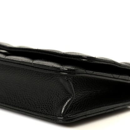 Chanel Caviar Quilted Wallet on Chain WOC Black 10 of 11