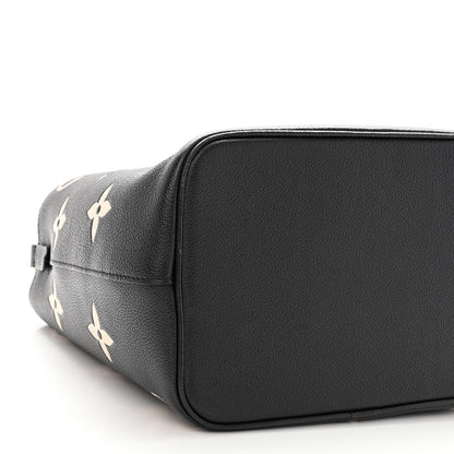 Louis Vuitton Empreinte Monogram Giant Neonoe MM Black Beige 9 of 10