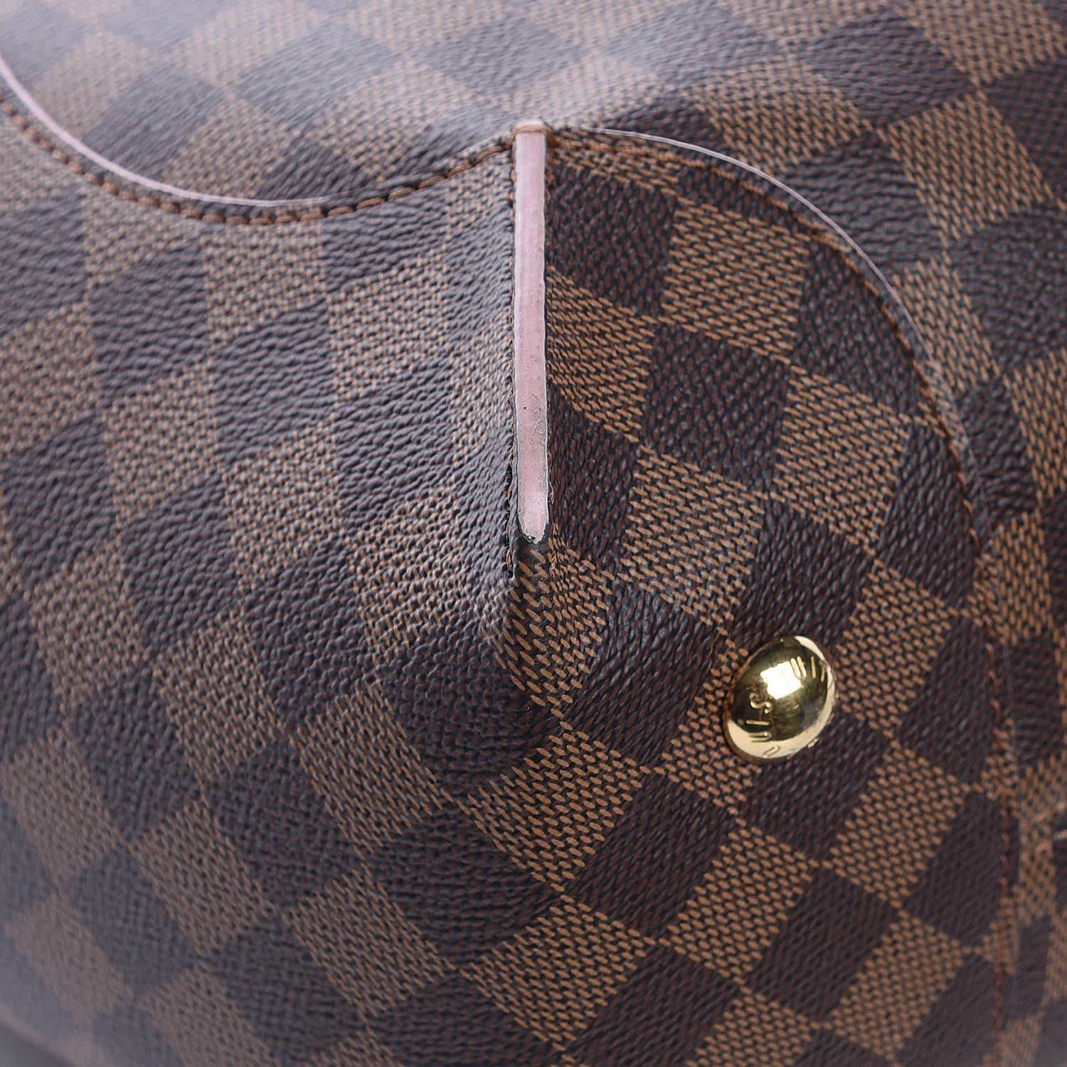 Louis Vuitton Damier Ebene Caissa Hobo Rose Ballerine 11 of 11