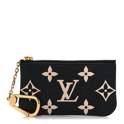 Louis Vuitton Empreinte Monogram Giant Key Pouch Black Beige 1 of 8