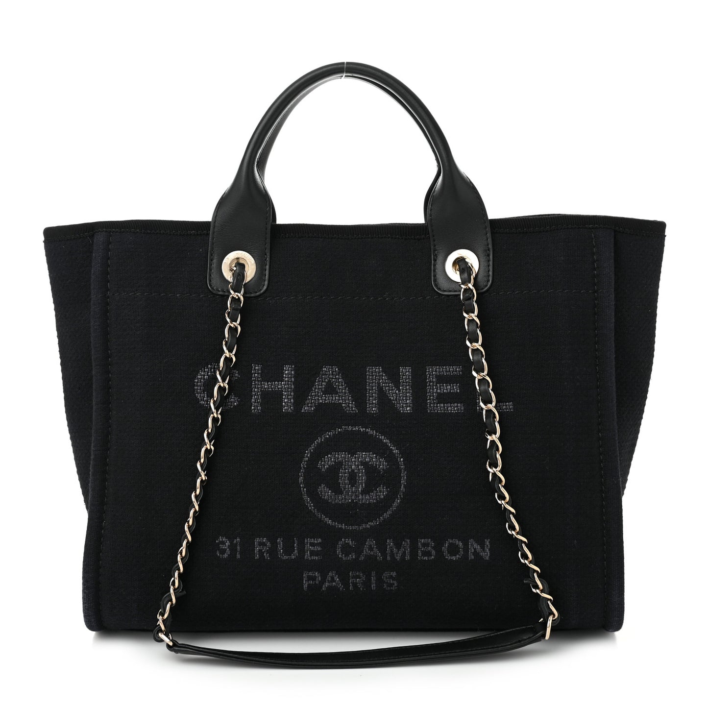 Mixed Fibers Small Deauville Tote Black