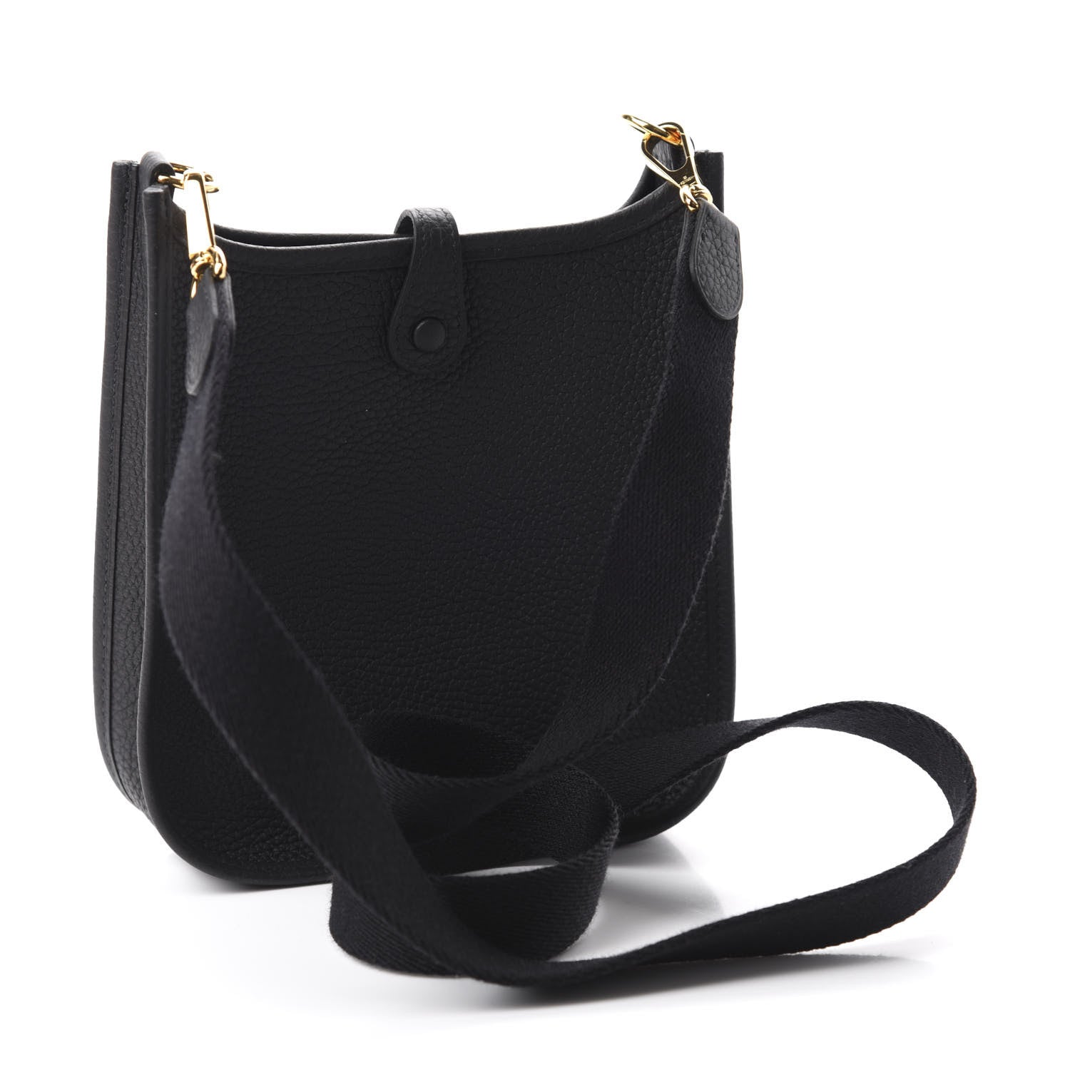 Hermes Taurillon Clemence Evelyne TPM Black 3 of 11