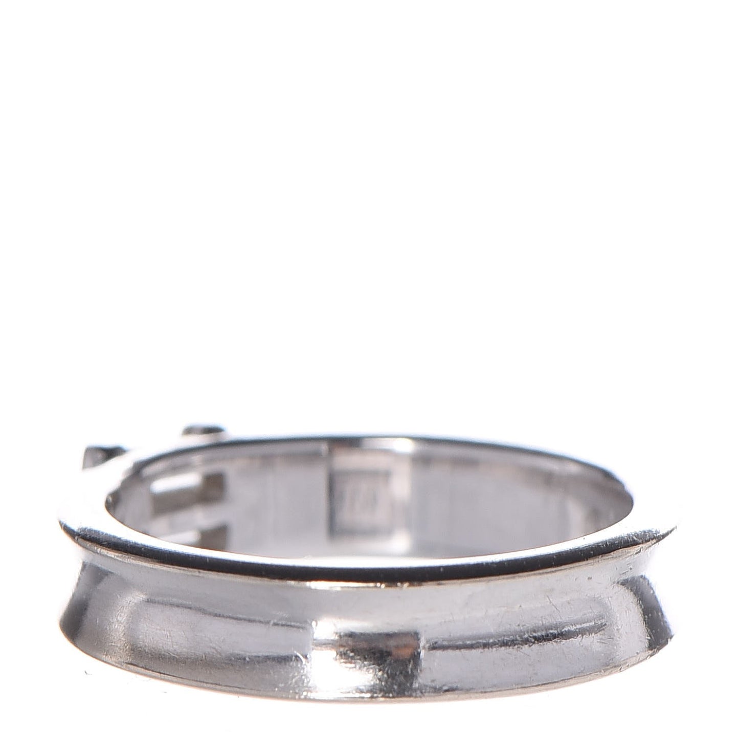18K White Gold Diamond Baguette Stackable Ring 51 4.5