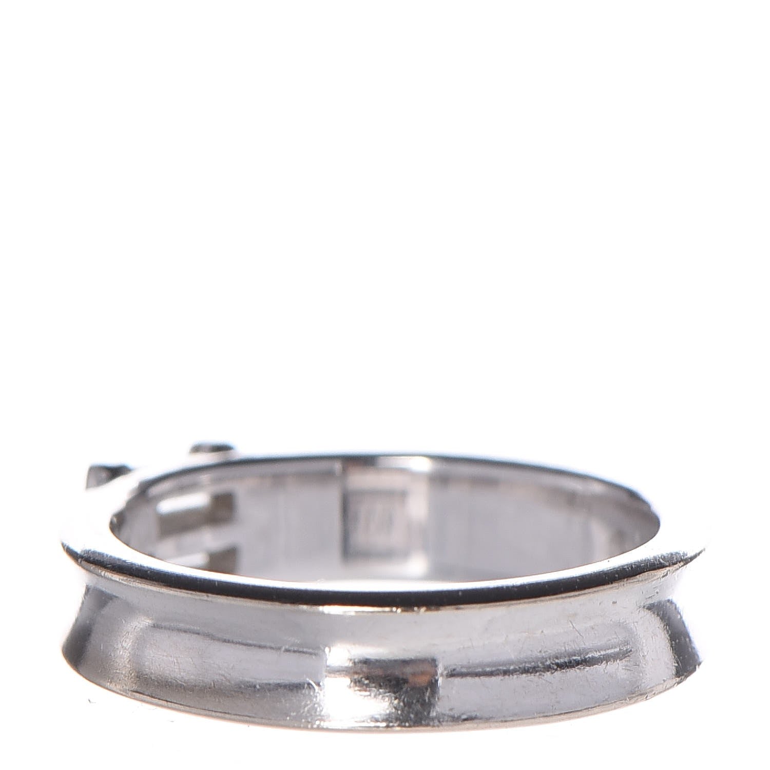 Tiffany 18K White Gold Diamond Baguette Stackable Ring 51 4.5 3 of 7
