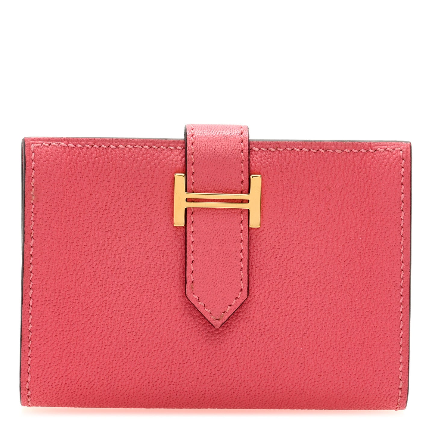 Chevre Mysore Mini Bearn Wallet Rose Lipstick