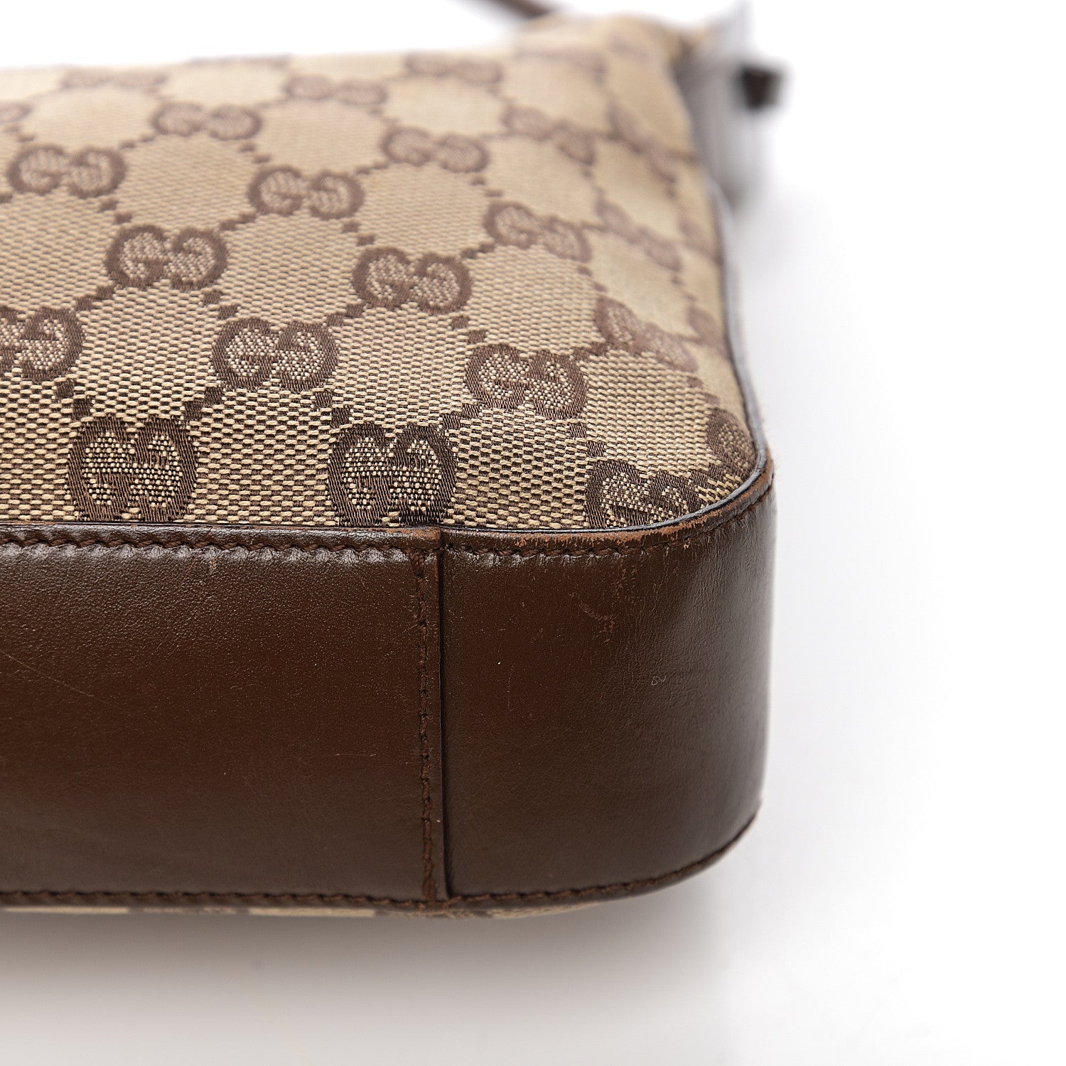 Gucci Monogram GG Small Clasp Hobo Brown 12 of 15