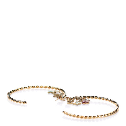 Louis Vuitton Sweet Monogram Creole Hoop Earrings Gold 3 of 4