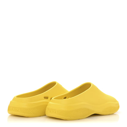 Prada Soft Mellow Rubber Triangle Logo Embossed Mens Mules 41 Sole 5 of 10