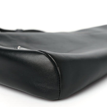 Prada Softy Calfskin Triangle Cross Bag Black 9 of 9