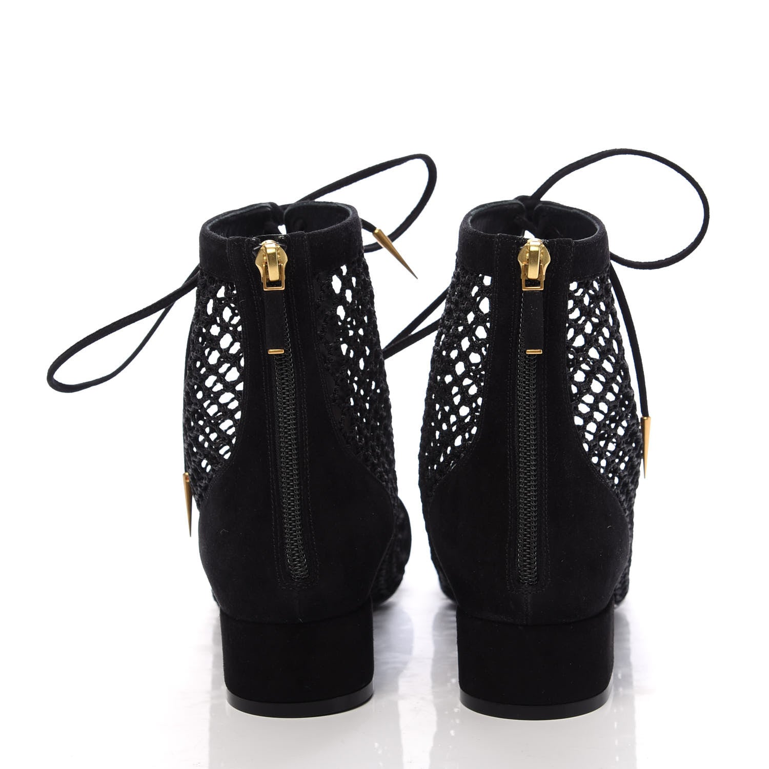 Christian Dior Suede Resille Naughtily-D 30mm Ankle Boots 38 Black 4 of 10