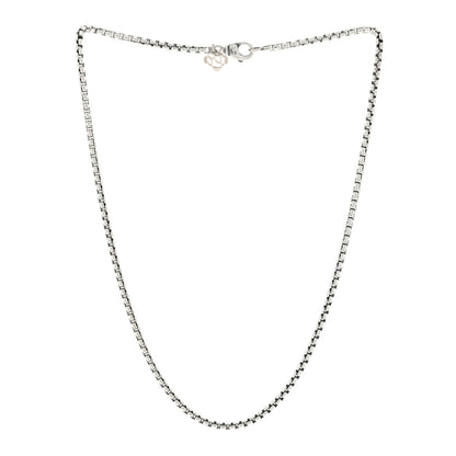 David Yurman Sterling Silver 14K Yellow Gold 2.7mm Small Box Chain Necklace 16" 2 of 4