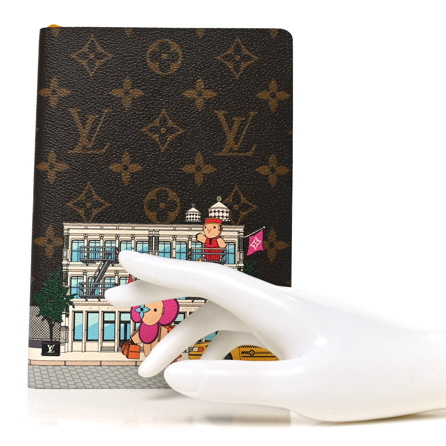 Louis Vuitton Monogram 2022 Christmas Animation New York Soho Clemence Notebook 2 of 6
