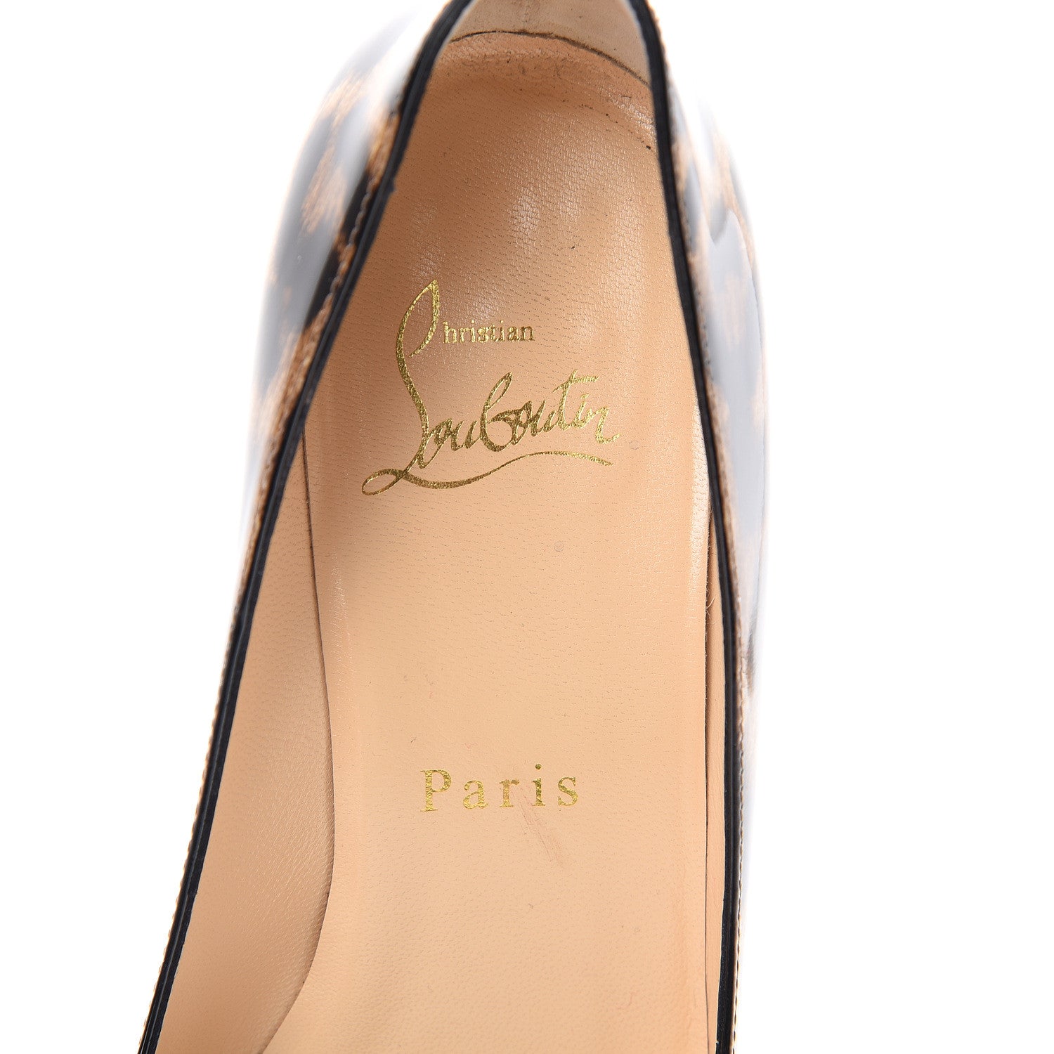 Christian Louboutin Patent Leopardino Pigalle Follies 55 Pumps 37 Brown 7 of 10