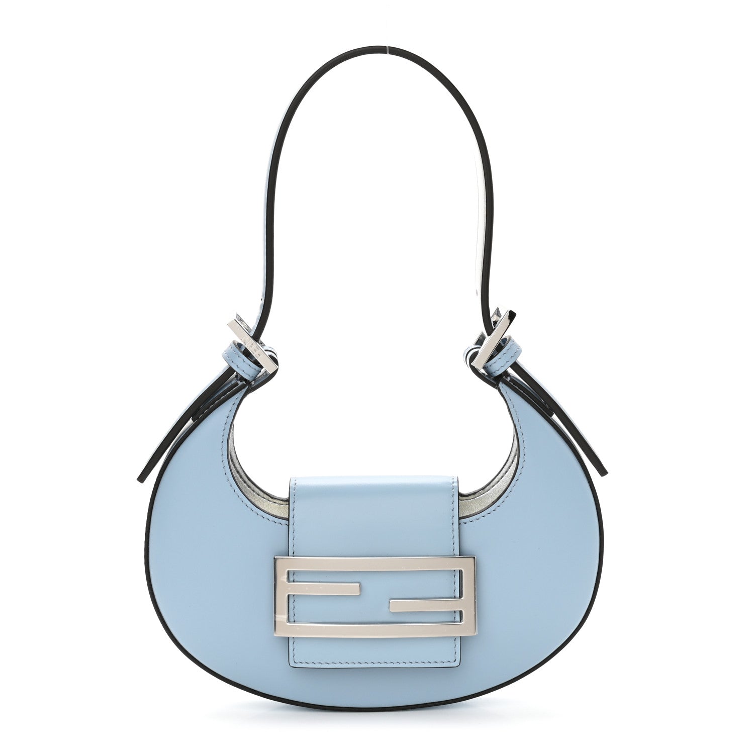 Fendi Vitello King Mini Cookie Hobo Bag Azzurro Baby 2 of 10