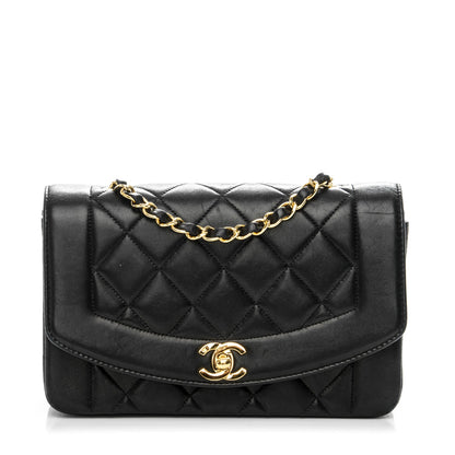 Chanel Lambskin Quilted Small Single Flap Black 1 of 8