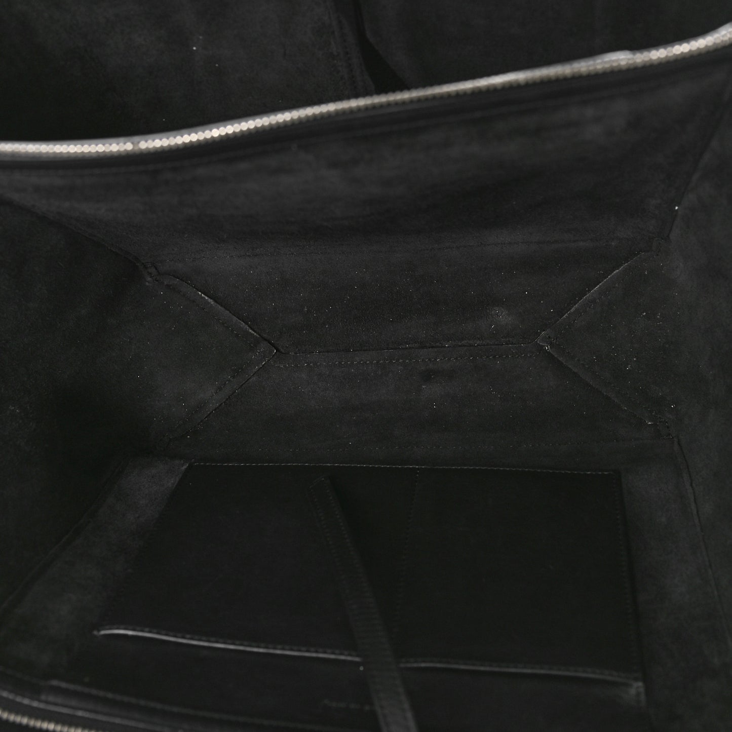 Supple Natural Calfskin Medium Tri-Fold Bag Black
