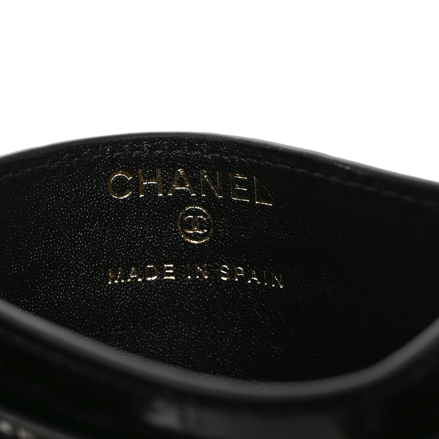 Calfskin Crocodile Embossed Crococo Card Holder Black