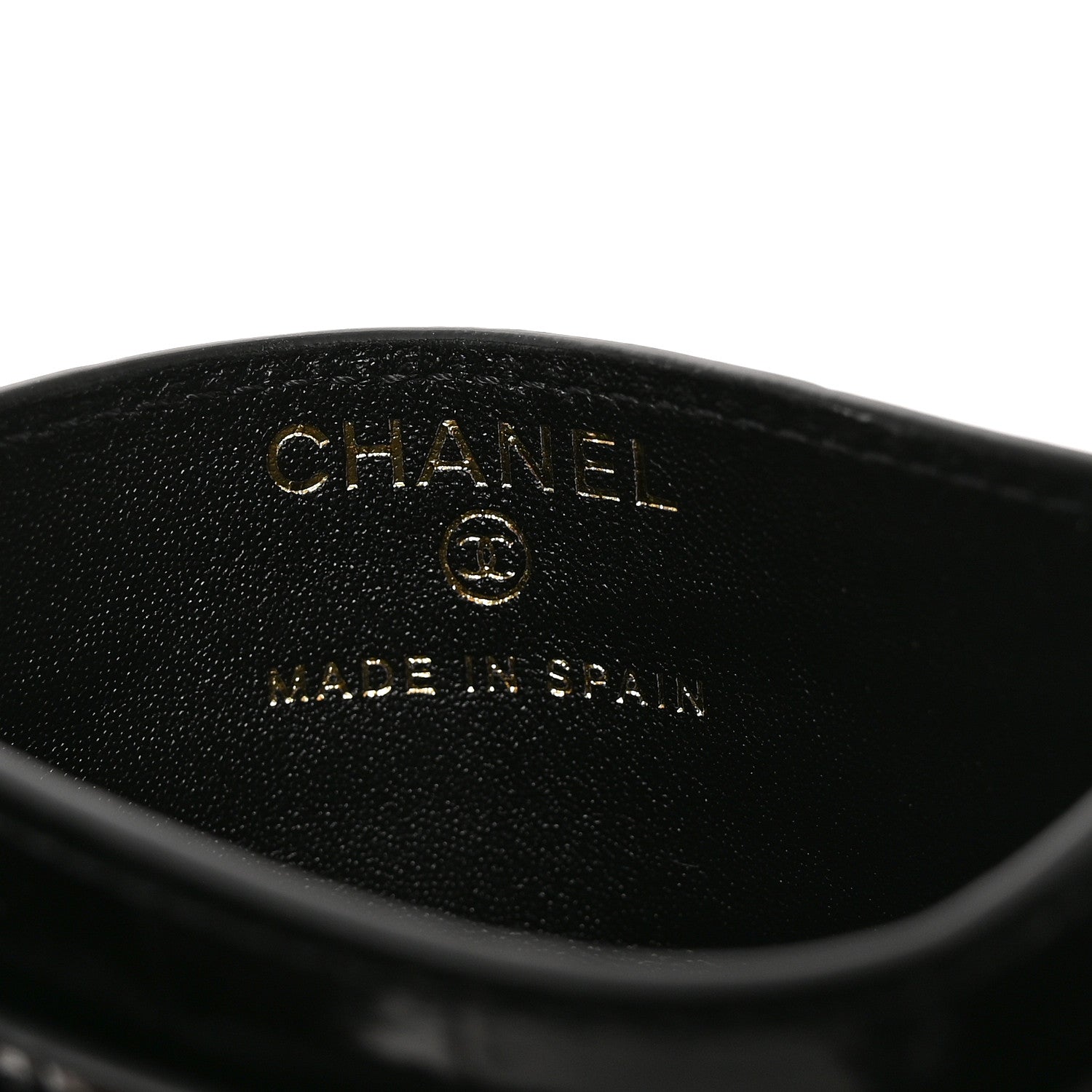 Chanel Calfskin Crocodile Embossed Crococo Card Holder Black 6 of 8