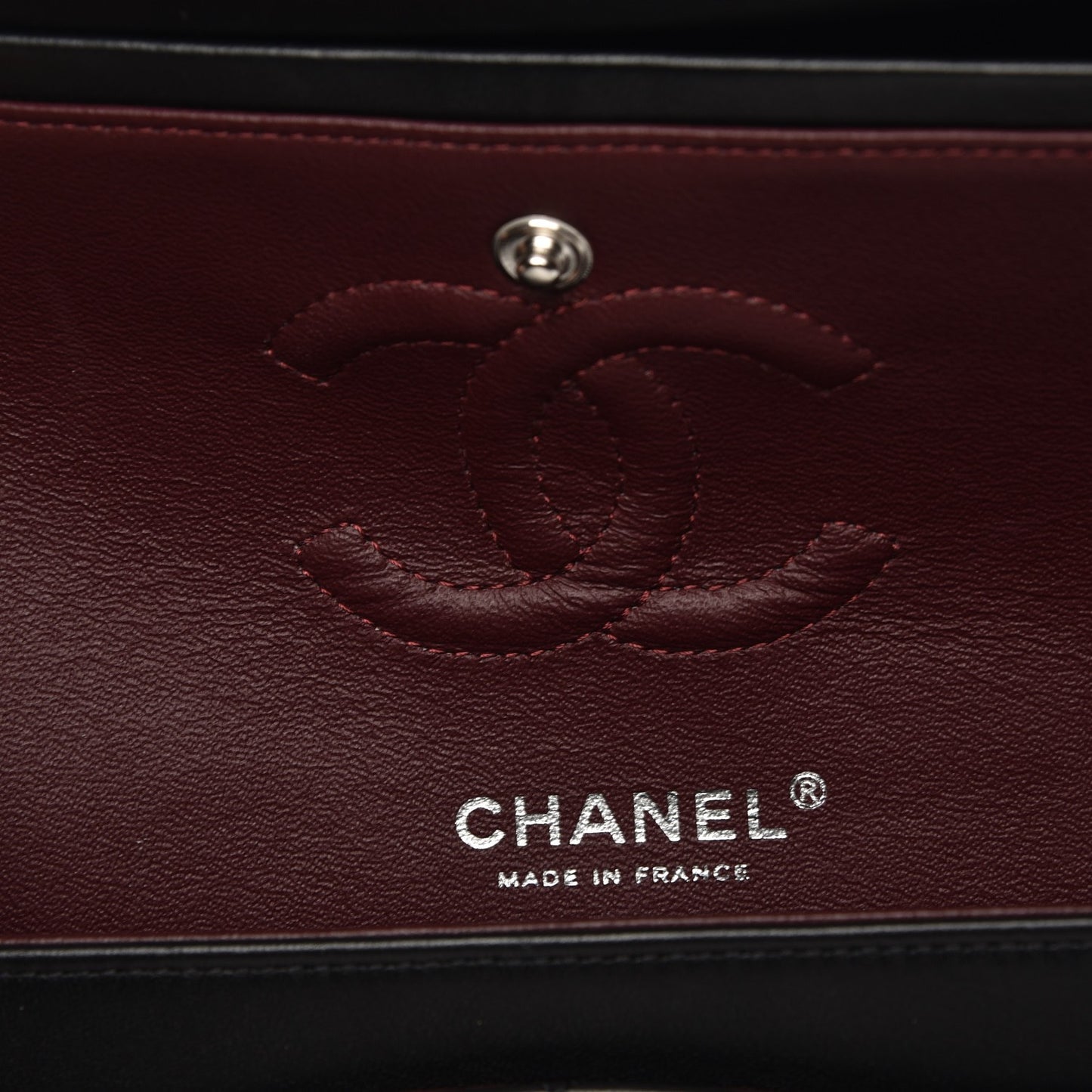Lambskin Quilted Small Double Flap Black