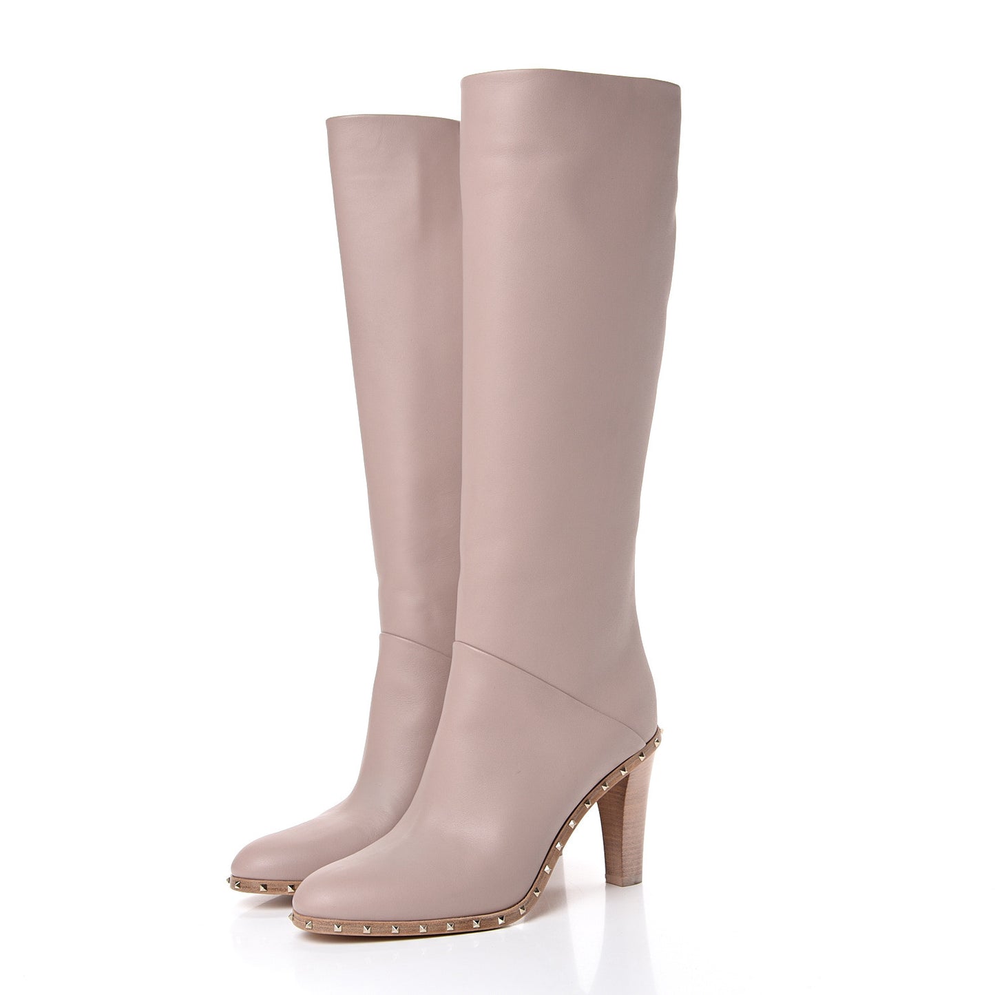 Nappa Soul Rockstud Boots 38.5 Poudre