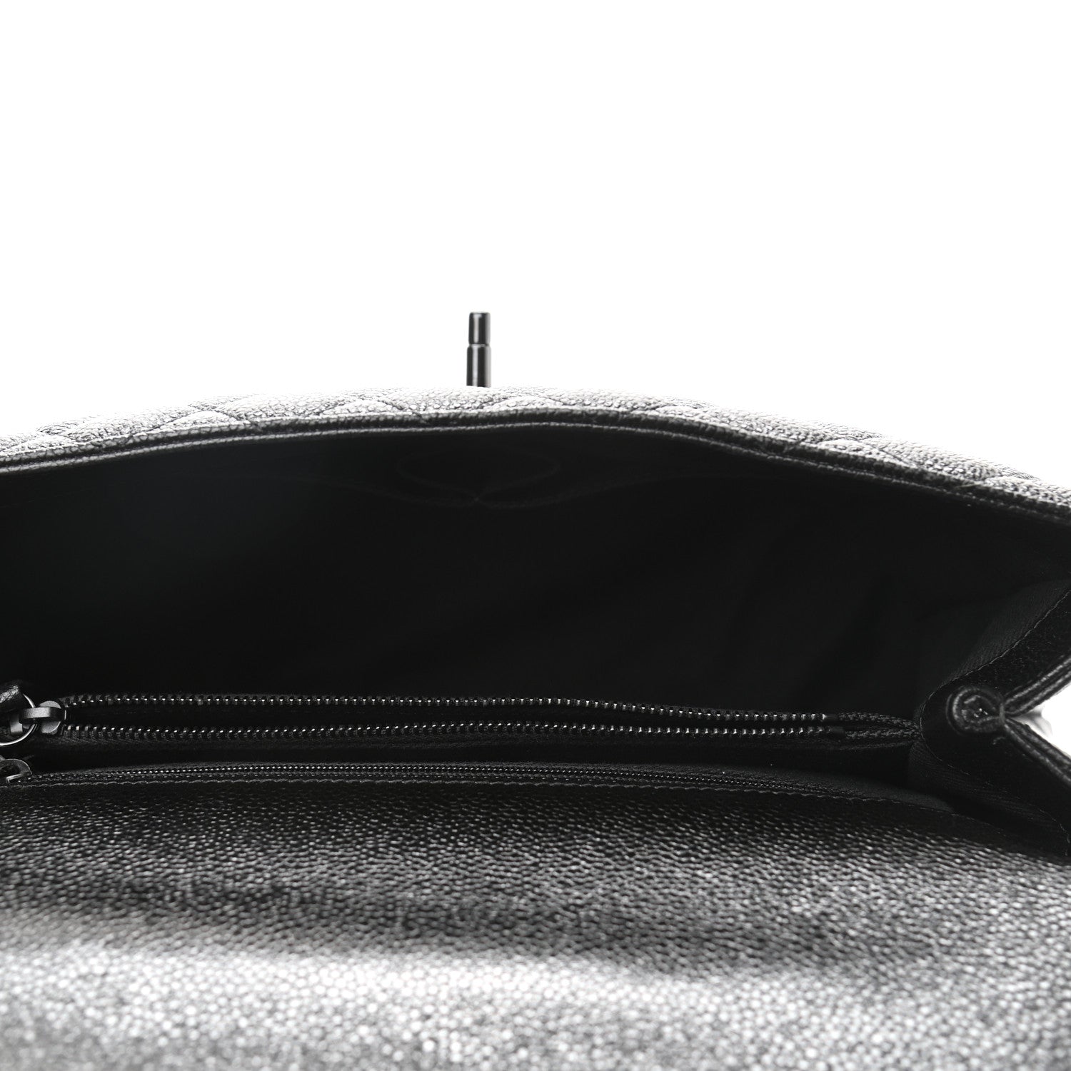 Chanel Caviar Quilted Medium Coco Handle Flap So Black 5 of 10