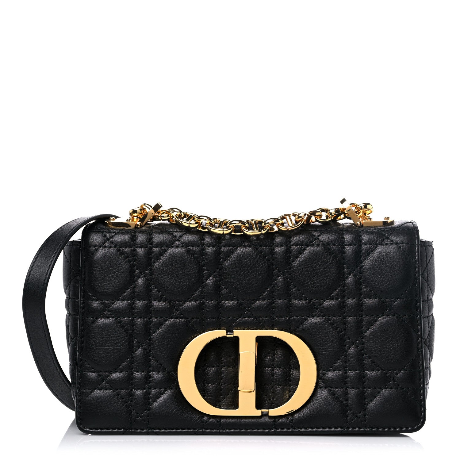Christian Dior Calfskin Cannage Small Caro Bag Black 1 of 9