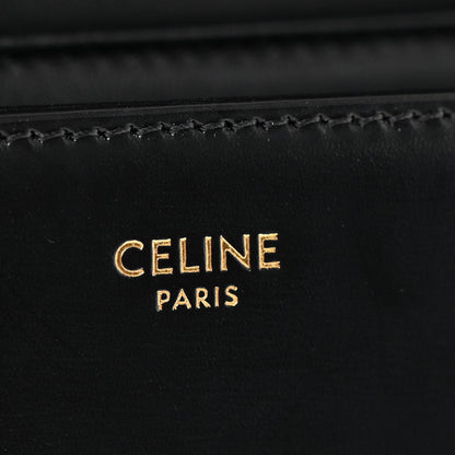 Celine Shiny Calfskin Teen Triomphe Black 6 of 12