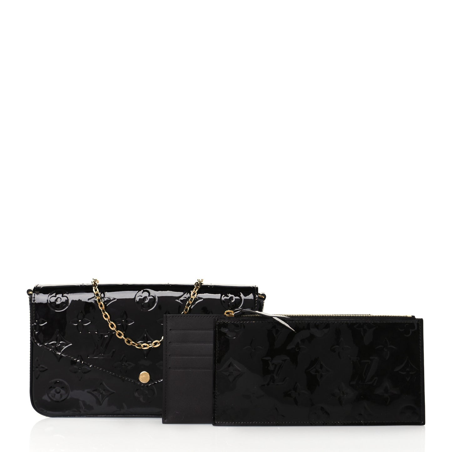 Vernis Pochette Felicie Chain Wallet Amarante