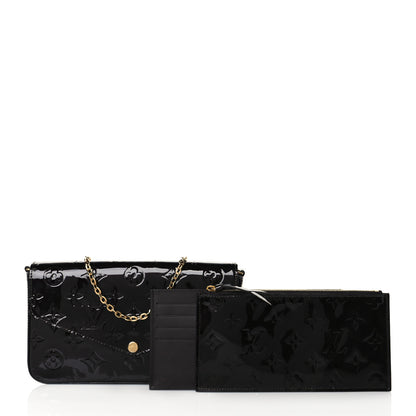 Louis Vuitton Vernis Pochette Felicie Chain Wallet Amarante 1 of 10