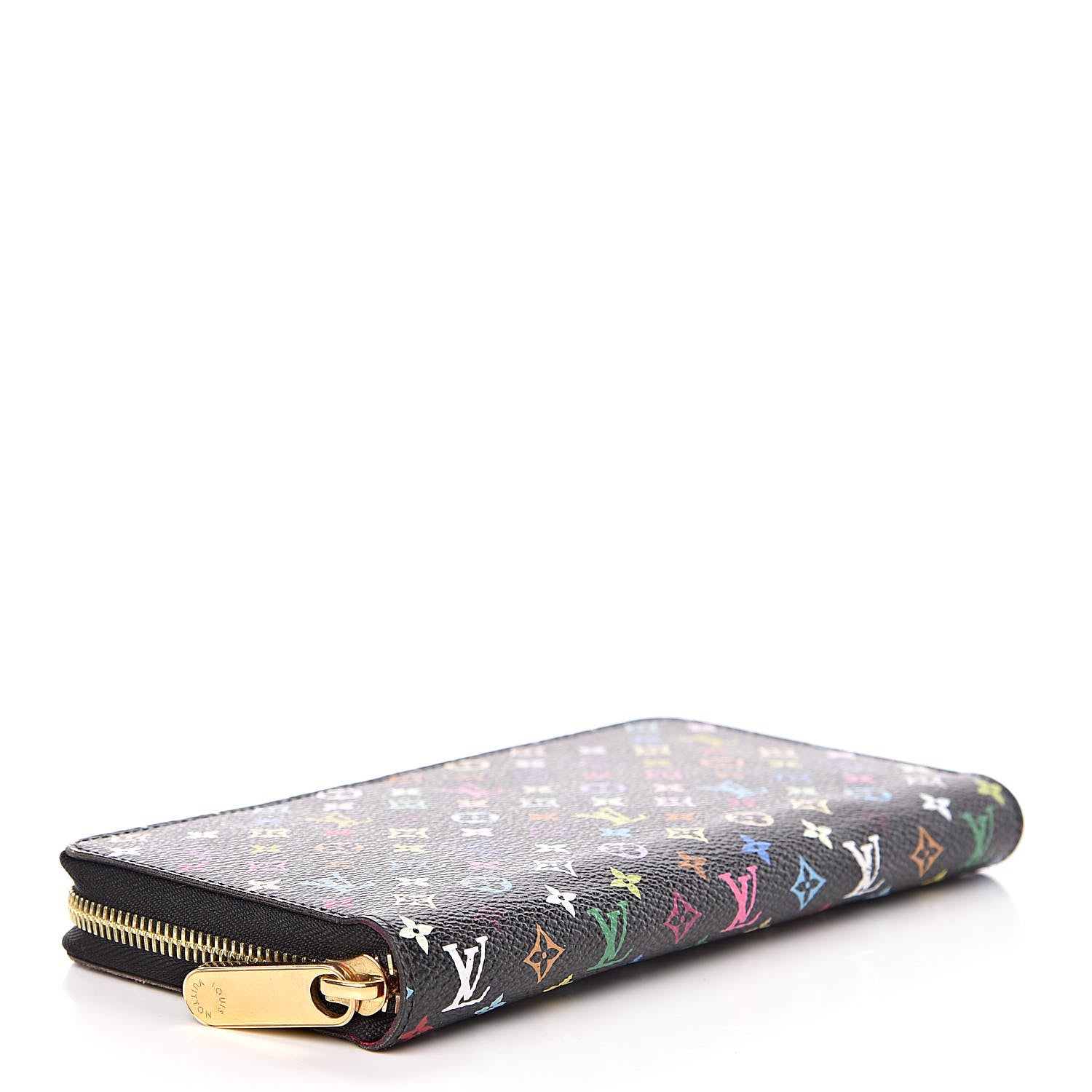 Louis Vuitton Monogram Multicolor Zippy Wallet Black Grenade 4 of 9