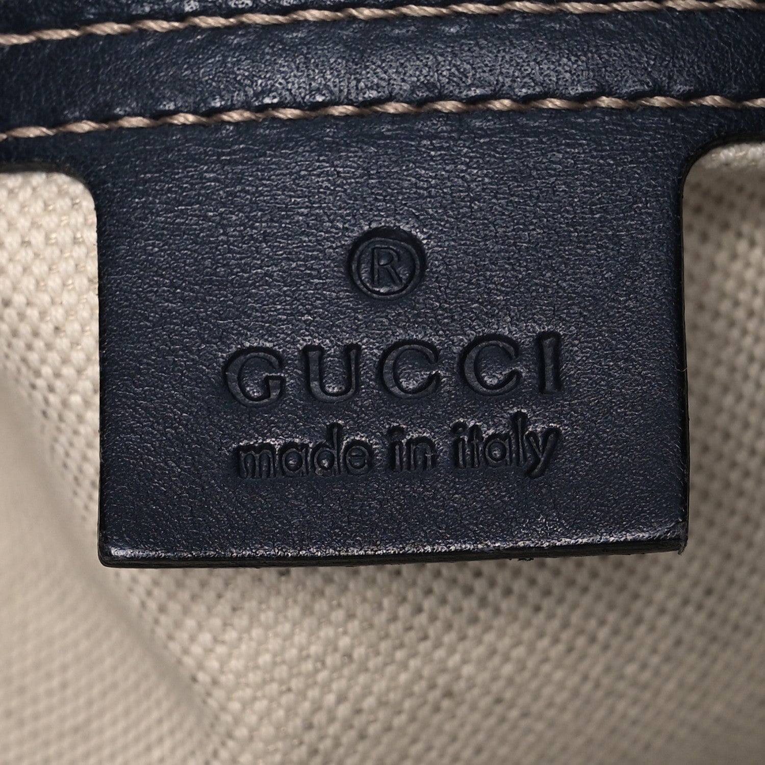 Gucci GG Plus Monogram Large Flat Messenger Bag Beige Blue 7 of 16