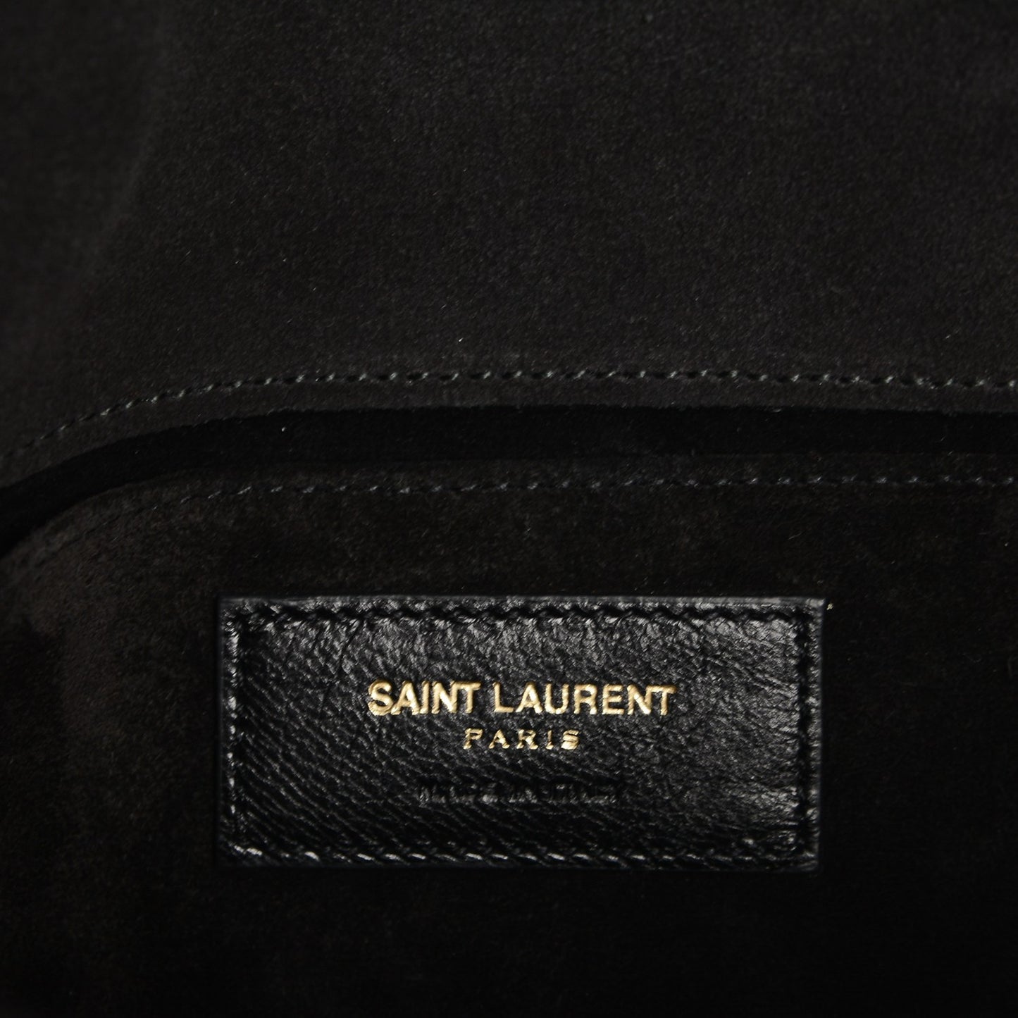 Suede Y Studs Crossbody Bag Black