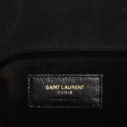Saint Laurent Suede Y Studs Crossbody Bag Black 6 of 6