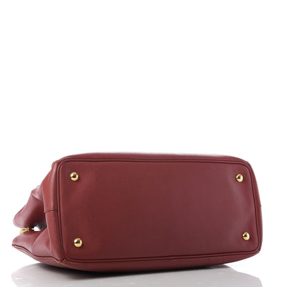 Prada Saffiano Large Galleria Double Zip Tote Fuoco 4 of 10