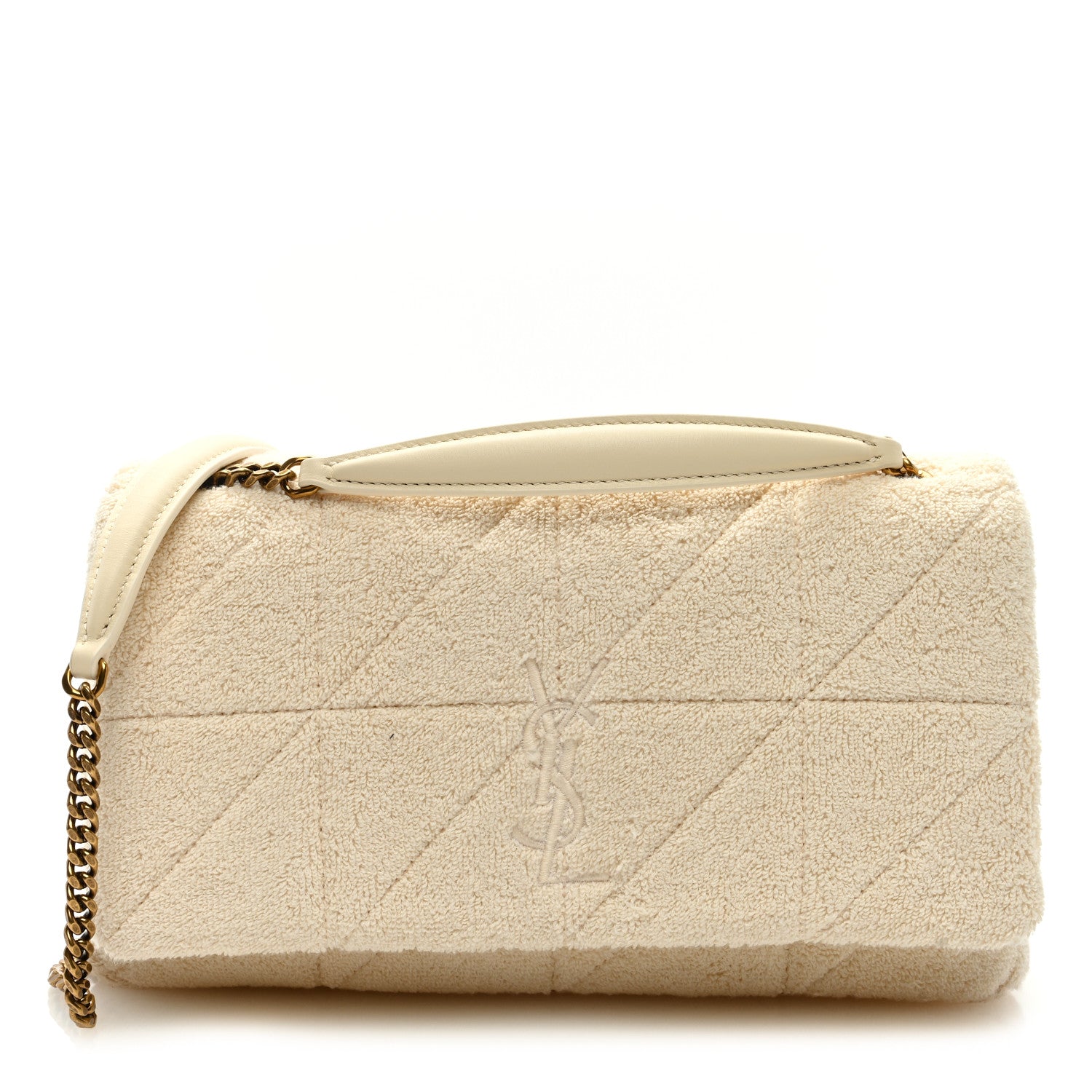 Saint Laurent Terry Patchwork Monogram Medium Jamie Tropical Sand 1 of 8