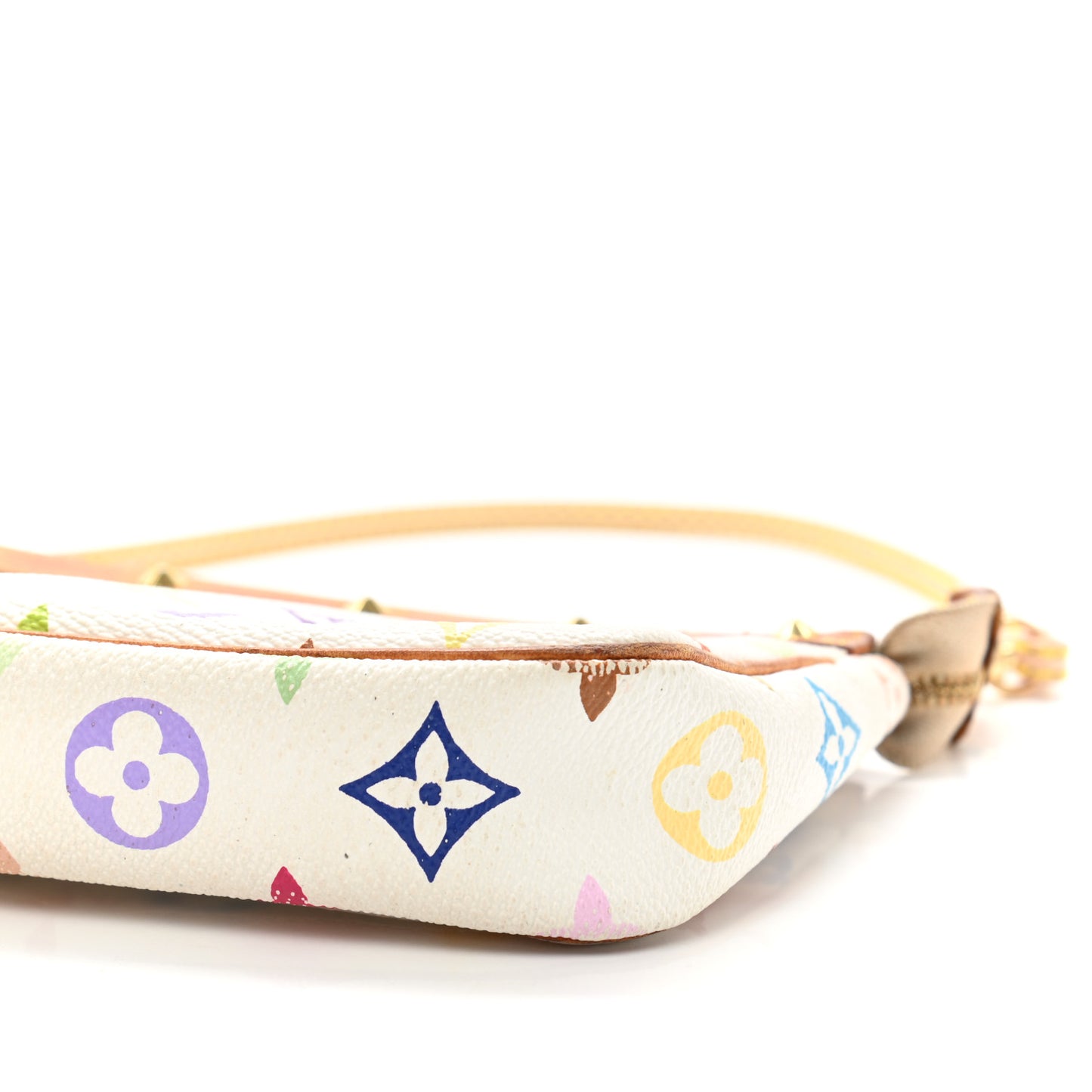 Monogram Multicolor Pochette Accessories White
