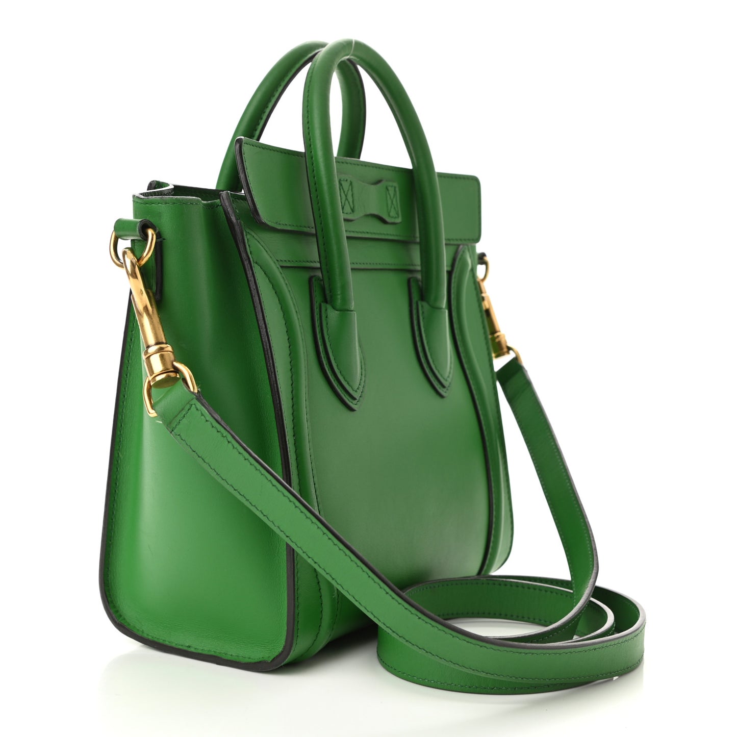 Smooth Calfskin Nano Luggage Grass
